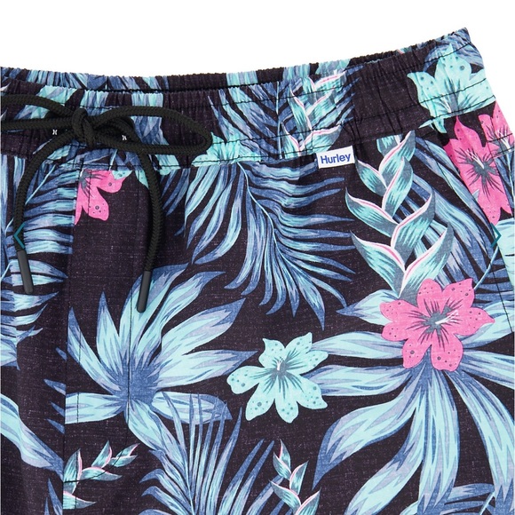 HURLEY 🆕 XXL Futura Floral Stretch Volley Walk Shorts - Picture 8 of 10
